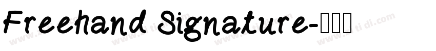Freehand Signature字体转换